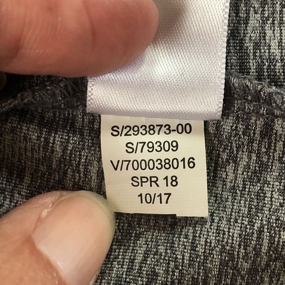 Athleta Shirt Women Small Gray Heather Thumb Hole Tulip Back Long Sleeve Top - Picture 6 of 11